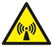 Panneau rigide DANGER, RADIATIONS NON IONISANTES 100X100X100MM TALIAPLAST - 629949