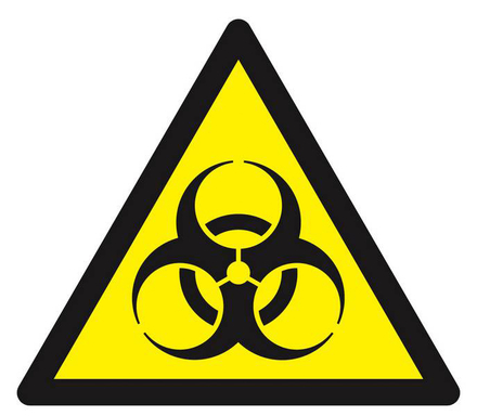 Panneau rigide DANGER, RISQUE BIOLOGIQUE 100X100X100MM TALIAPLAST - 629950