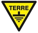 PANNEAU DANGER TERRE 100X100X100MM TALIAPLAST - 629953