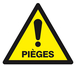 PANNEAU DANGER PIEGES 100X100X100MM TALIAPLAST - 629957