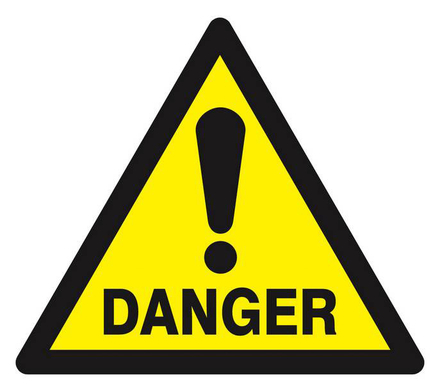 Panneau rigide DANGER 100X100X100MM TALIAPLAST - 629959