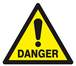 Panneau rigide DANGER 100X100X100MM TALIAPLAST - 629959