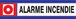 Alarme incendie d-sign 180x45mm