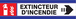 PANNEAU EXTINCTEUR FLECHE A DROITE D-SIGN 180X45MM TALIAPLAST - 630103