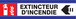 PANNEAU EXTINCTEUR FLECHE A GAUCHE D-SIGN 180X45MM TALIAPLAST - 630104