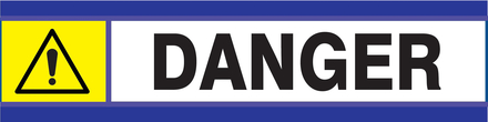 PANNEAU DANGER D-SIGN 180X45MM TALIAPLAST - 630303