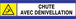 PANNEAU DANGER RISQUE DE CHUTE D-SIGN 180X45MM TALIAPLAST - 630304