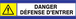 PANNEAU DANGER DEFENSE D'ENTRER D-SIGN 180X45MM TALIAPLAST - 630305