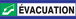 Evacuation d-sign 180x45mm