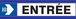 PANNEAU ENTREE FLECHE A DROITE D-SIGN 180X45MM TALIAPLAST - 630608