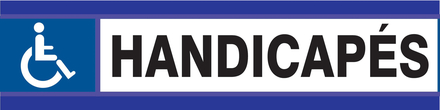 PANNEAU HANDICAPES D-SIGN 180X45MM TALIAPLAST - 630614