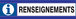 PANNEAU RENSEIGNEMENTS D-SIGN 180X45MM TALIAPLAST - 630620
