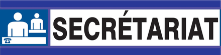 PANNEAU SECRETARIAT D-SIGN 180X45MM TALIAPLAST - 630624