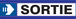 PANNEAU SORTIE FLECHE A DROITE D-SIGN 180X45MM TALIAPLAST - 630627