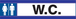 PANNEAU W,C D-SIGN 180X45MM TALIAPLAST - 630632