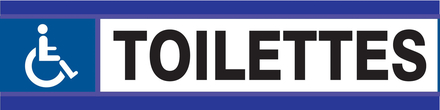 PANNEAU TOILETTES HANDICAPES D-SIGN 180X45MM TALIAPLAST - 630634