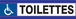 PANNEAU TOILETTES HANDICAPES D-SIGN 180X45MM TALIAPLAST - 630634
