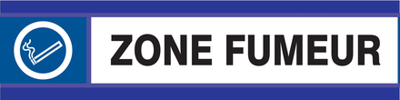 PANNEAU ZONE FUMEURS D-SIGN 180X45MM TALIAPLAST - 630636