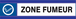 PANNEAU ZONE FUMEURS D-SIGN 180X45MM TALIAPLAST - 630636