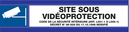 PANNEAU ESPACE SURVEILLE D-SIGN 180X45MM TALIAPLAST - 630637