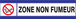 PANNEAU ZONE NON FUMEURS D-SIGN 180X45MM TALIAPLAST - 630639