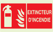 PANNEAU EXTINCTEUR D'INCENDIE LUMINESCENT 330X200MM TALIAPLAST - 631101
