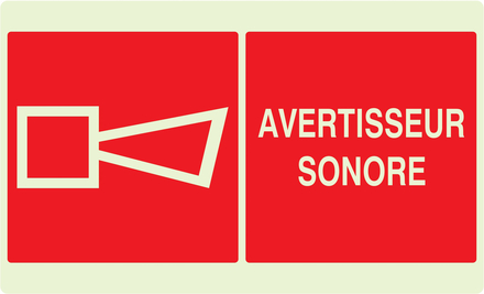 PANNEAU AVERTISSEUR SONORE LUMINESCENT 330X200MM TALIAPLAST - 631107