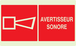 PANNEAU AVERTISSEUR SONORE LUMINESCENT 330X200MM TALIAPLAST - 631107