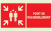 POINT DE RASSEMBLEMENT (INCENDIE) LUMINESCENT 330x200mm TALIAPLAST - 631111