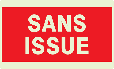 PANNEAU SANS ISSUE (INCENDIE) LUMINESCENT 330X200MM TALIAPLAST - 631124