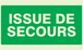 PANNEAU ISSUE DE SECOURS LUMINESCENT 330X200MM TALIAPLAST - 631402