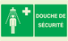 PANNEAU DOUCHE DE SECURITE LUMINESCENT 330X200MM TALIAPLAST - 631413
