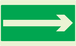 PANNEAU FLECHE (SECOURS) LUMINESCENT 330X200MM TALIAPLAST - 631419