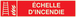 PANNEAU ECHELLE D'INCENDIE LUMINESCENT 330X75MM TALIAPLAST - 635102