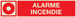 PANNEAU ALARME INCENDIE LUMINESCENT 330X75MM TALIAPLAST - 635106
