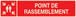 POINT DE RASSEMBLEMENT (INCENDIE) LUMINESCENT 330x75mm TALIAPLAST - 635111