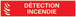 PANNEAU DETECTION D'INCENDIE LUMINESCENT 330X75MM TALIAPLAST - 635114