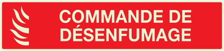 PANNEAU COMMANDE DE DESENFUMAGE LUMINESCENT 330X75MM TALIAPLAST - 635117