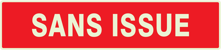 PANNEAU SANS ISSUE (INCENDIE) LUMINESCENT 330X75MM TALIAPLAST - 635124