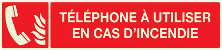 TELEPHONE A UTILISER EN CAS D'INCENDIE LUMIN. 330x75mm TALIAPLAST - 635126