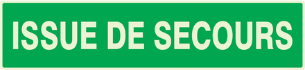 PANNEAU ISSUE DE SECOURS LUMINESCENT 330X75MM TALIAPLAST - 635402