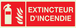 PANNEAU EXTINCTEUR D'INCENDIE LUMINESCENT 330X120MM TALIAPLAST - 636101