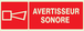 PANNEAU AVERTISSEUR SONORE LUMINESCENT 330X120MM TALIAPLAST - 636107
