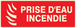PANNEAU PRISE D'EAU INCENDIE LUMINESCENT 330X120MM TALIAPLAST - 636113