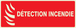 PANNEAU DETECTION D'INCENDIE LUMINESCENT 330X120MM TALIAPLAST - 636114
