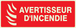 PANNEAU AVERTISSEUR D'INCENDIE LUMINESCENT 330X120MM TALIAPLAST - 636115