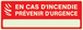 EN CAS D'INCENDIE PREVENIR D'URGENCE LUMINES. 330x120mm TALIAPLAST - 636122