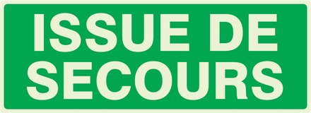 PANNEAU ISSUE DE SECOURS LUMINESCENT 330X120MM TALIAPLAST - 636402