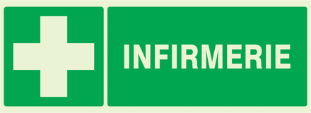 PANNEAU INFIRMERIE LUMINESCENT 330X120MM TALIAPLAST - 636403