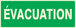 PANNEAU EVACUATION LUMINESCENT 330X120MM TALIAPLAST - 636405